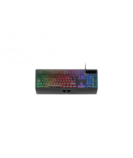 Mars Gaming MK124 Teclado Completo Hibrido H-Mech - Almohadilla Integrada - Disposicion Portuguesa QWERTY PT - Iluminacion FRGB 