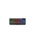 Mars Gaming MK124 Teclado Completo Hibrido H-Mech - Almohadilla Integrada - Disposicion Portuguesa QWERTY PT - Iluminacion FRGB 