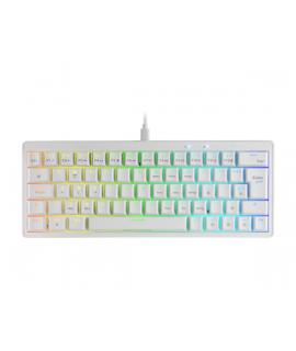 Mars Gaming MKMINIPRO Teclado Compacto Hibrido H-Mech - Switch SKN Marron - Disposicion Italiana QWERTY IT - Iluminacion RGB Chr