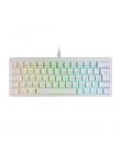 Mars Gaming MKMINIPRO Teclado Compacto Hibrido H-Mech - Switch SKN Amarillo - Disposicion QWERTY ES - Iluminacion RGB Chroma - 3