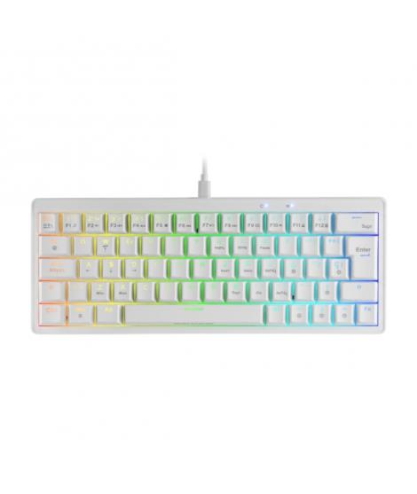 Mars Gaming MKMINIPRO Teclado Compacto Hibrido H-Mech - Switch SKN Amarillo - Disposicion Italiana QWERTY IT - Iluminacion RGB C