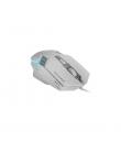Mars Gaming MM024 Raton Gaming Optico - Sensor 4000dpi - Switches HUANO - Iluminacion RGB - 127x73x35mm - Color Blanco