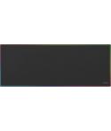 Mars Gaming MMP224 Alfombrilla Extragrande - Base Antideslizante - Superficie Nanotextil Flexible - 880x330x3mm - Color Negro