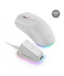 Mars Gaming MM-T3 Raton Inalambrico Ultraligero - 14400dpi - Bluetooth 5.0 - Rf 2.4Ghz - Switches HUANO - Base con Luces RGB - 7