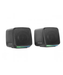 Mars Gaming MS-PRO Altavoz Compacto de 10W - Alimentacion USB - Luces RGB - Jack 3.5mm - Cable de 80cm - Color Negro