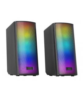 Mars Gaming MSRGB2 Altavoces Gaming de 15W - Luces RGB - Bluetooth 5.3 - Alimentacion por USB - Jack 3.5mm - Color Negro