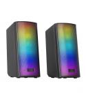 Mars Gaming MSRGB2 Altavoces Gaming de 15W - Luces RGB - Bluetooth 5.3 - Alimentacion por USB - Jack 3.5mm - Color Negro