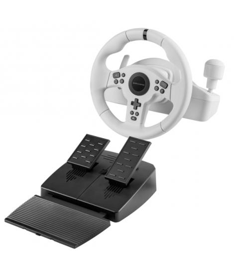 Mars Gaming MWH-RSXONE Juego de Volante 270º y Pedales de Carreras XL - Respuesta Instantanea - Vibracion Inmersiva - Levas y Pa