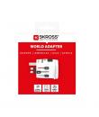 Skross Adaptador Universal de Viaje - Mas de 200 Paises - 250V, 6,3A - Color Blanco