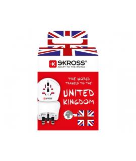 Skross Adaptador de Viaje del Mundo a Reino Unido - Color Blanco