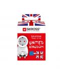 Skross Adaptador de Viaje de Europa a Reino Unido - Color Blanco