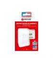 Skross Adaptador de Viaje de Europa a Estados Unidos con 2 USB-A - Color Blanco