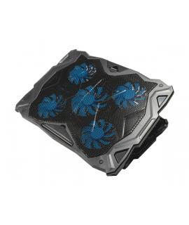 Unykach Candy C500 Base de Refrigeracion - 5 Ventiladores LED Azul - Altura Ajustable en 5 Posiciones - Estructura Resistente - 