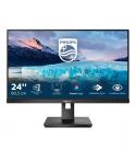 Philips S Line 242S1AE/00 Monitor 23.8" LED IPS FullHD 75Hz - Respuesta 4ms - Altavoces 4W - Regulable en Altura, Giratorio e In