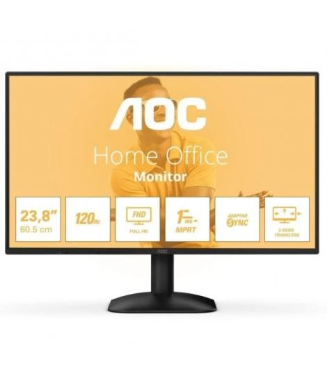 AOC 24B31H Monitor 23.8" LED IPS FullHD 120Hz - Respuesta 1ms - HDMI, VGA - VESA 100x100mm - Color Negro