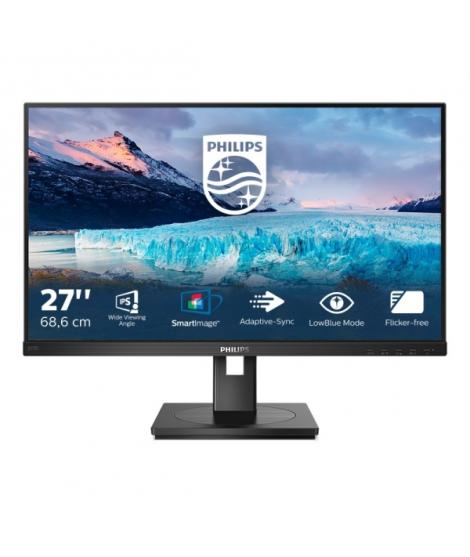 Philips S Line 272S1AE/00 Monitor 27" LED IPS FullHD 75Hz - Respuesta 4ms - Altavoces 4W - Regulable en Altura, Giratorio e Incl