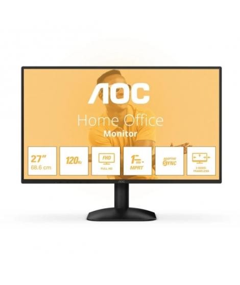 AOC 27B31H Monitor 27" LED IPS FullHD 120Hz - Respuesta 1ms - HDMI, VGA - VESA 100x100mm - Color Negro
