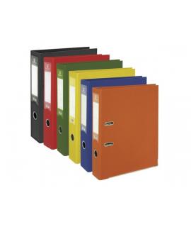 Bismark Pack de 25 Archivadores A-Z Formato Folio - PVC de Gran Resistencia - Tarjetero en el Lomo - Cartoneras Metalicas en el 