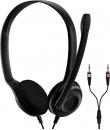 Epos PC 3 Chat Auriculares Estereo con Microfono - Jack 3.5mm - Cable de 2m - Color Negro