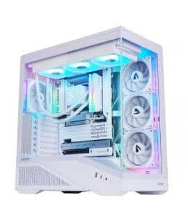 Abysm Arian Frame A400 White Caja Torre ATX, ITX, Micro ATX - Lateral y Frontal Cristal Templado - 3.5" y 2.5" - USB-A, USB-C y 