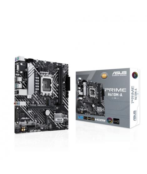 Asus Prime H610M-A-CSM Placa Base Intel 1700 2x DDR5, 2x M2, 4x Sata III, PCIe 3.0, 4.0, USB 2.0, 3.2, RJ-45, HDMI, DisplayPort,