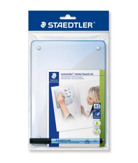 Staedtler Lumocolor 641 Lamina para Notas Flexible con Rotulador - Tamaño 210x148mm - Autoadhesivo - Limpieza en Seco