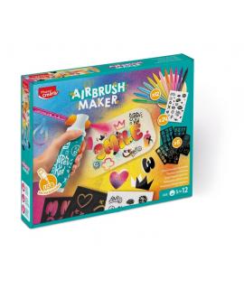 Maped Airbrush Maker Kit de Aerografo para Niños Facil de Usar con Rotuladores Maped Jungle + Pack de Recambios - Para Niños a p