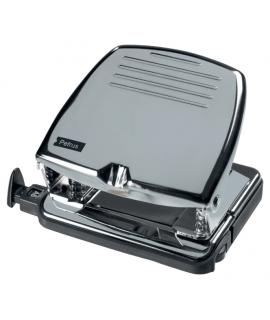 Petrus 65C Taladro Perforador - Hasta 20 Hojas - Marcas de Formato - Punzones 5.5mm - Color Cromado