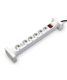 Salicru Regleta SPS SAFE 6S Protectores Electricos Activos de Ultima Generacion - 6 Tomas Schuko - Color Blanco