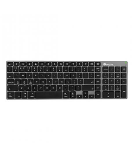 NGS Fortune-BT Teclado Multidispositivo Inalambrico USB Bluetooth - Portugues - Silencioso - Teclas X-Type - Bateria Recargable