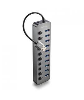 NGS IHUB10 Hub USB 3.0 - 10 Puertos USB 3.0 con Interruptores - Hasta 5Gbps