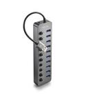 NGS IHUB10 Hub USB 3.0 - 10 Puertos USB 3.0 con Interruptores - Hasta 5Gbps