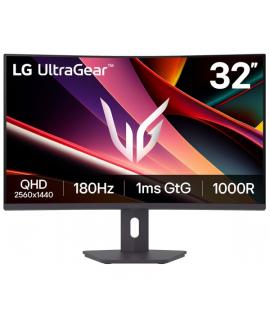 LG UltraGear Monitor 31.5" Curvo 1000R VA QHD FreeSync 180Hz - Respuesta 1ms - 16:9 - HDMI, DisplayPort - VESA 100x100mm