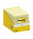 Post-It Pack de 10 Blocs de 100 Notas Adhesivas Reposicionables - Forma Cuadrada - 76x76mm - Color Amarillo Claro