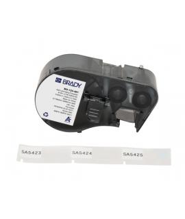 Brady M4-124-461 Cinta de Etiquetas Original Poliester Autolaminable para Laboratorio - Texto Negro sobre Fondo Blanco - Ancho 4