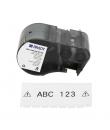 Brady M5C-1500-595-WT-BK Cinta de Etiquetas Original Vinilo - Texto Negro sobre Fondo Blanco - Ancho 38,10mm x 7,62m
