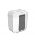 Fellowes LX25 Destructora de Papel Manual Corte en Particulas P-4 - Destruye hasta 6 Hojas - Papelera de 11.5L - Color Blanco