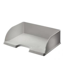 Leitz Plus Jumbo Bandeja Portadocumentos de Gran Capacidad - Acceso Apaisado - Hasta 10uds Apilables - Color Gris