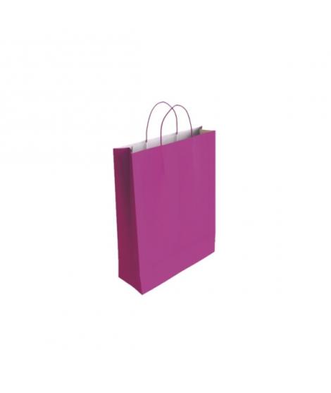 Bismark Bolsa de Papel Celulosa - Medidas 32x10x24cm - Color Fucsia