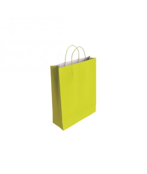 Bismark Bolsa de Papel Celulosa - Medidas 32x10x24cm - Color Pistacho