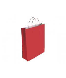 Bismark Bolsa de Papel Celulosa - Medidas 37x12x27cm - Color Rojo