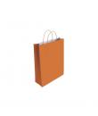 Bismark Bolsa de Papel Celulosa - Medidas 32x10x24cm - Color Naranja