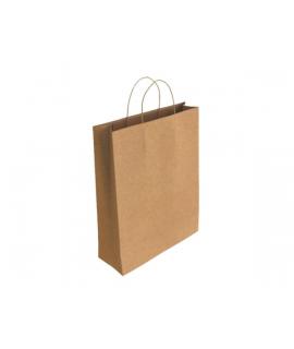 Bismark Bolsa de Papel Kraft - Medidas 37x12x27cm - Color Marron