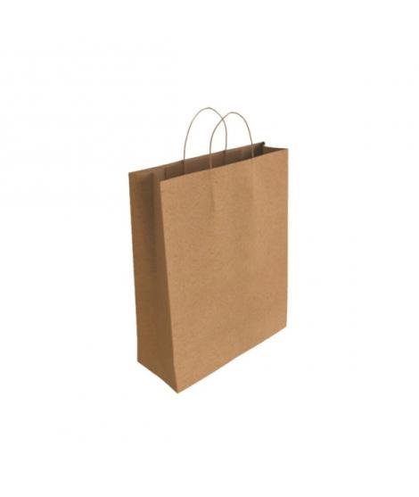Bismark Bolsa de Papel Kraft - Medidas 40x14x32cm - Color Marron