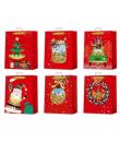 Bismark Bolsa de Papel Navidad Roja - Impresion Foil y Confetti - 6 Diseños Diferentes