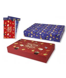 Bismark Caja Plegable Reyes Magos - Medidas 28.5x49x3cm - 2 Diseños Diferentes Aleatorios