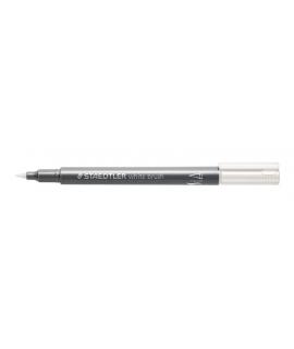 Staedtler Metallic Brush Rotulador Punta Pincel - Trazo 1 - 6mm Aprox - Tinta Base de Agua - Color Blanco