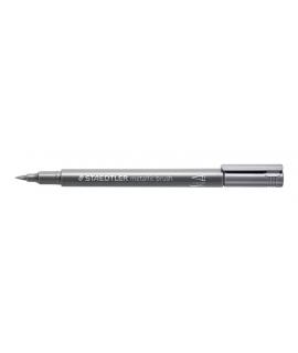 Staedtler Metallic Brush Rotulador Punta Pincel - Trazo 1 - 6mm Aprox - Tinta Base de Agua - Color Plata
