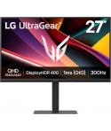 LG UltraGear Monitor LED 27" IPS QHD 300Hz HDR400 FreeSync Premium - Respuesta 1ms - Ajustable en Altura, Inclinable y Giratorio