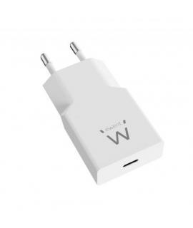 Ewent EW1310 Cargador GAN 20W - USB-C - Carga Rapida - Alta Eficencia - Color Blanco